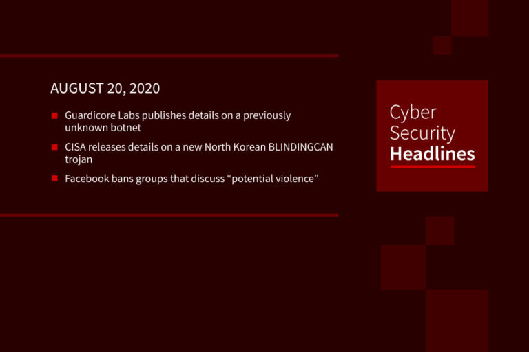 Cybersecurity News – August 20, 2020