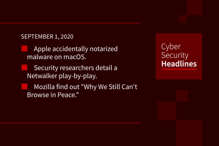 Cybersecurity News – September 1, 2020