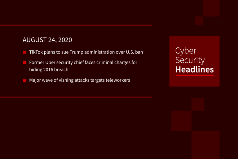 Cybersecurity News – August 24, 2020