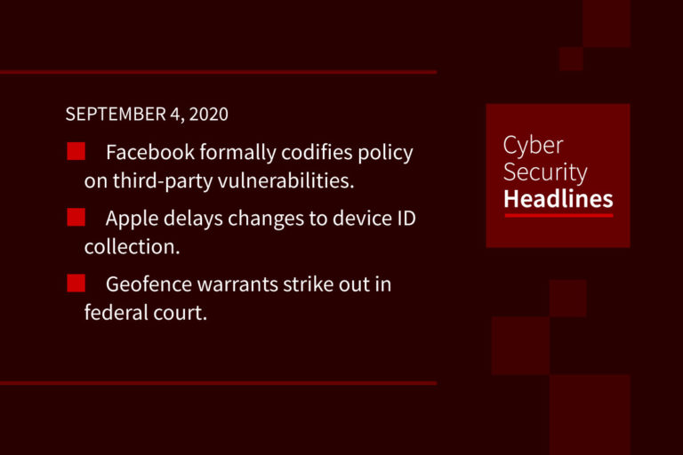 Cybersecurity News – September 4, 2020