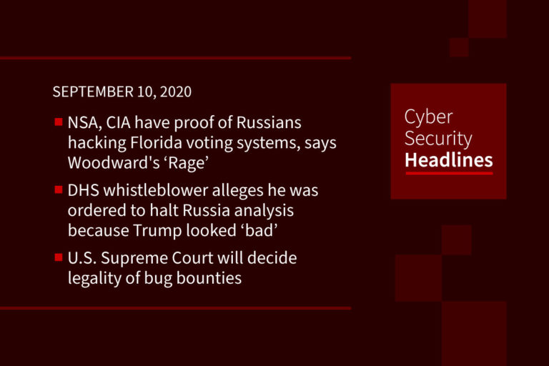 Cybersecurity News – September 10, 2020