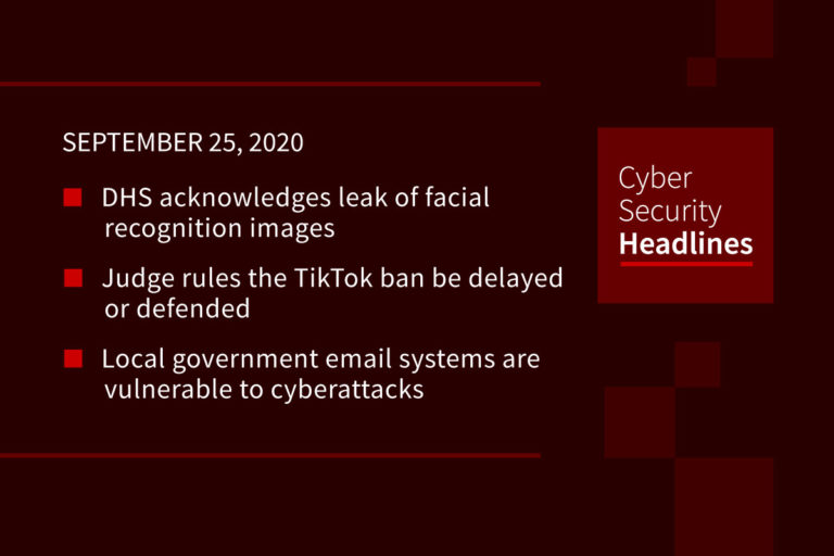 Cybersecurity News – September 25, 2020