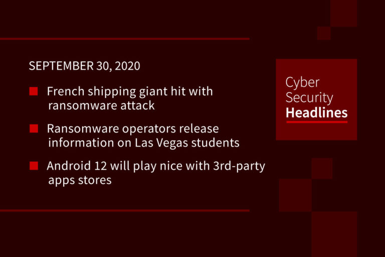 Cybersecurity News – September 30, 2020