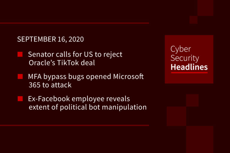 Cybersecurity News – September 16, 2020
