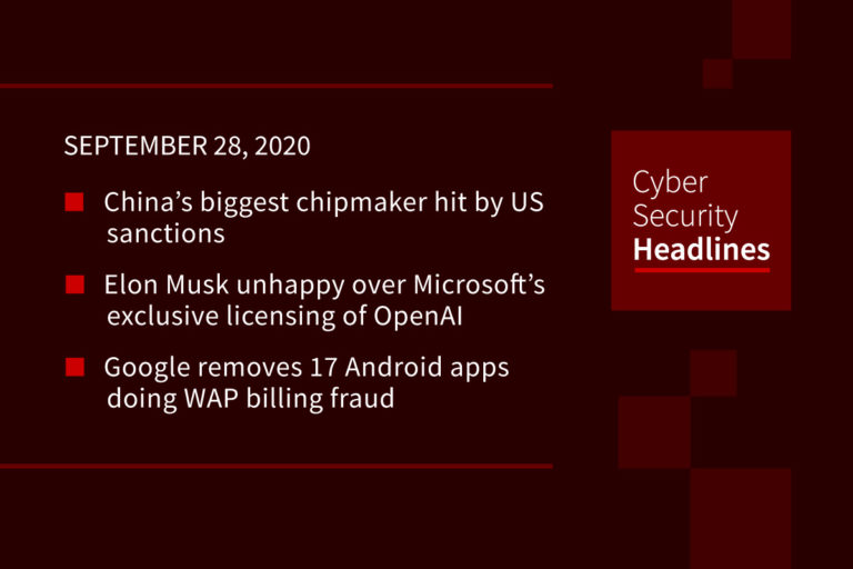 Cybersecurity News – September 28, 2020