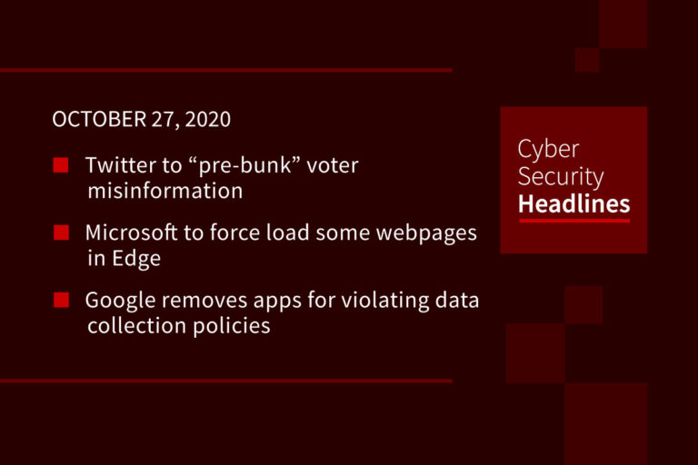 Cybersecurity News – October 27, 2020
