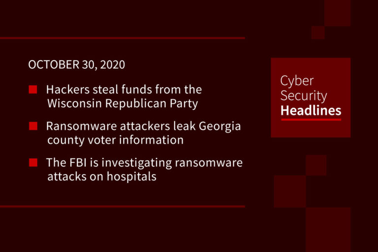 Cybersecurity News – October 30, 2020