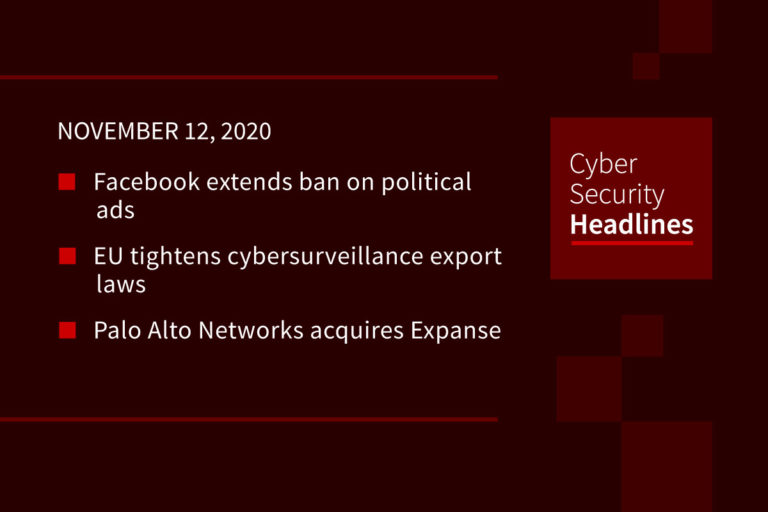 Cybersecurity News – November 12, 2020