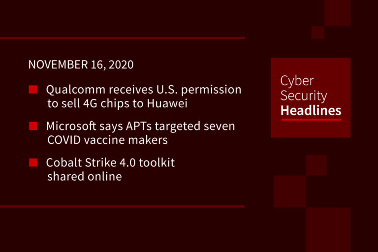 Cybersecurity News – November 16, 2020