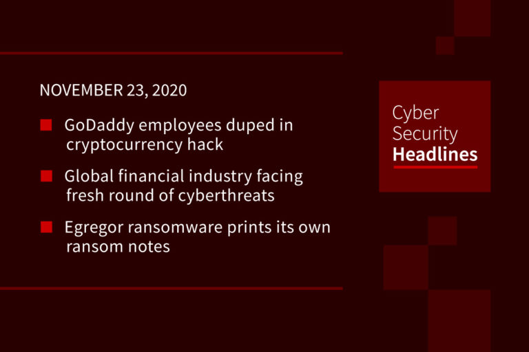 Cybersecurity News November 23, 2020