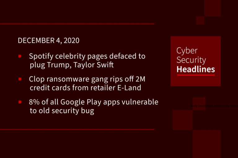 Cybersecurity News – December 4, 2020