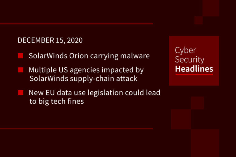 Cybersecurity News – December 15, 2020