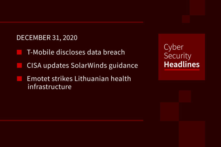 Cybersecurity News – December 31, 2020