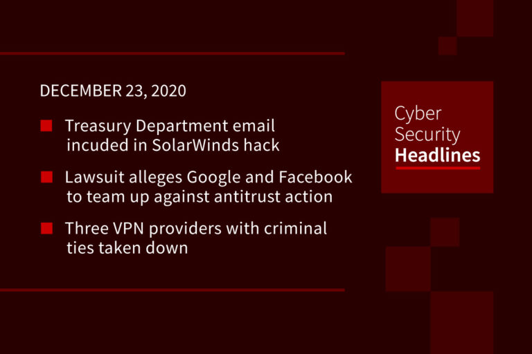 Cybersecurity News – December 23, 2020