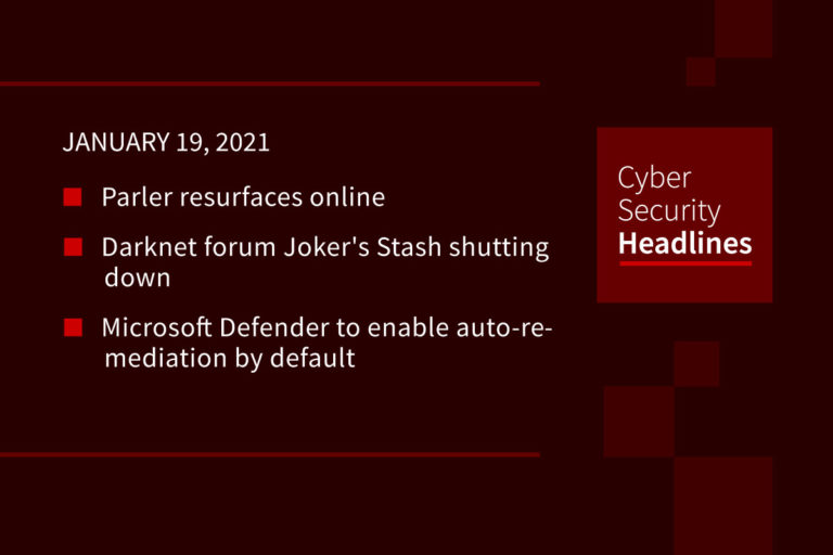 Cybersecurity News – January 19, 2021