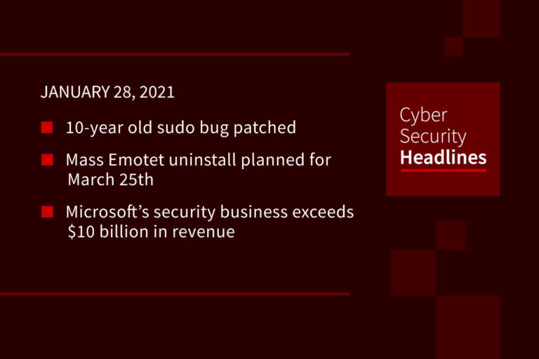 Cybersecurity News – January 28, 2021