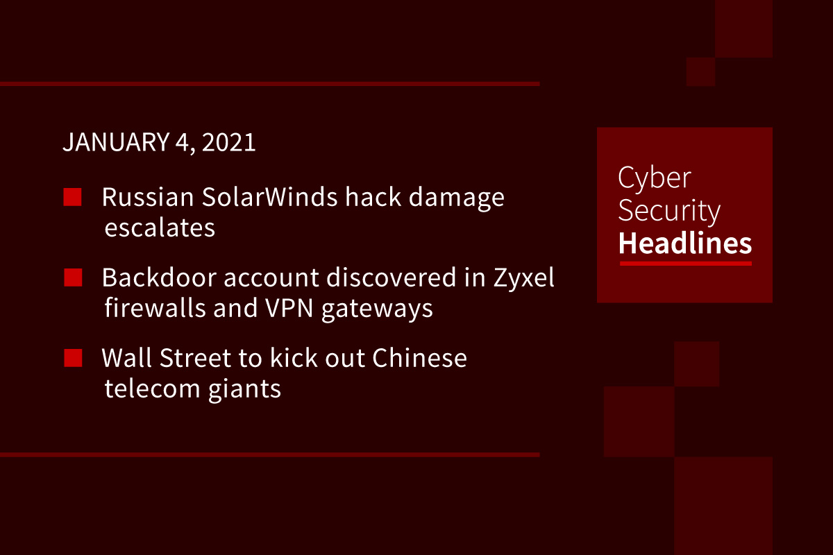 Cybersecurity News – January 4, 2021