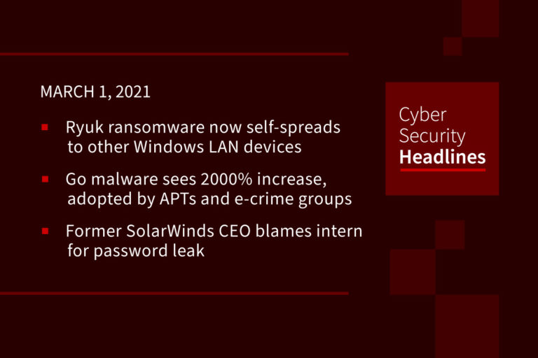 Cybersecurity News – March 1, 2021