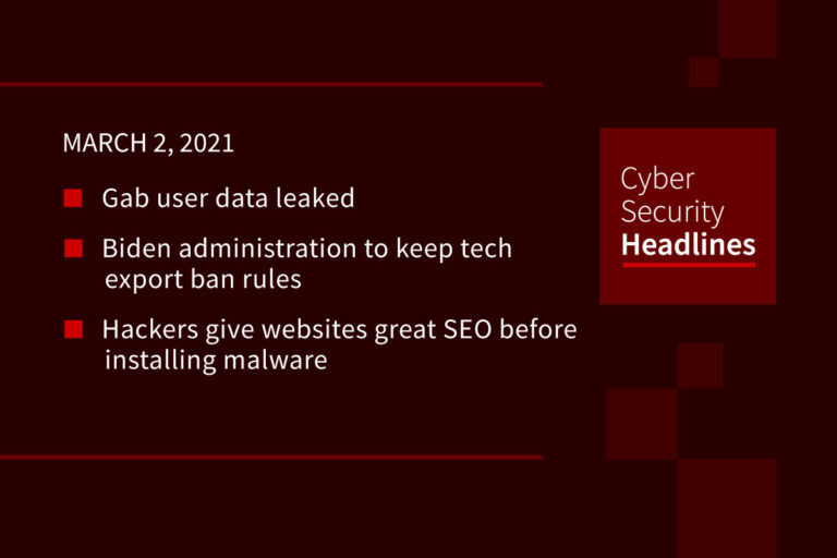 Cybersecurity News – March 2, 2021