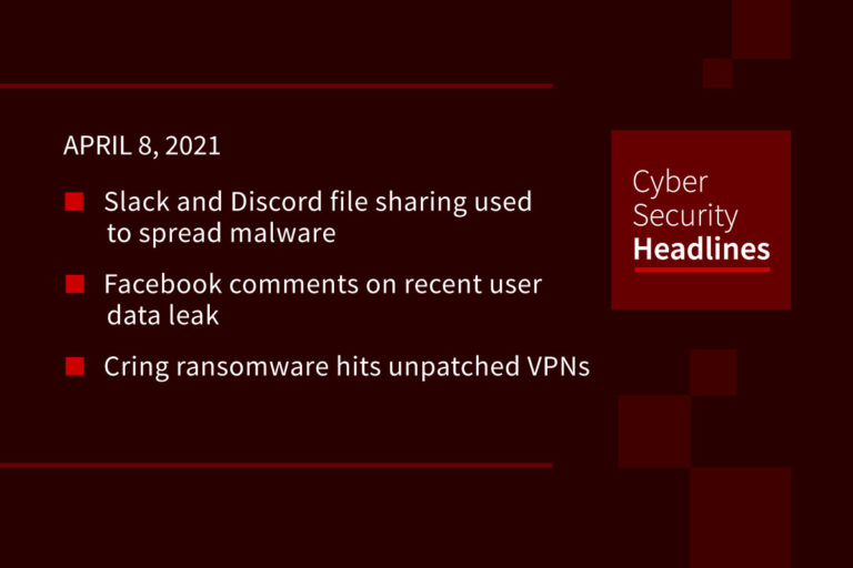 Cybersecurity News – April 8, 2021