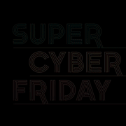 Super Cyber Friday logo animated