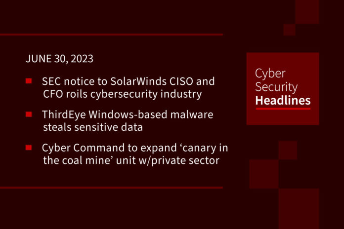 Cybersecurity Headlines – June 30, 2023