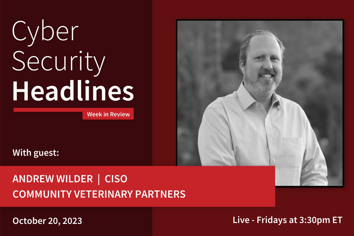 Week in Review Andrew Wilder 2023 10 20