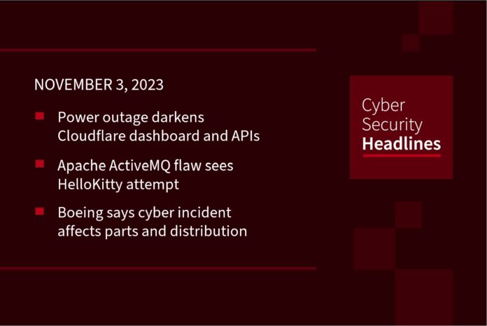 Cybersecurity Headlines – November 3, 2023